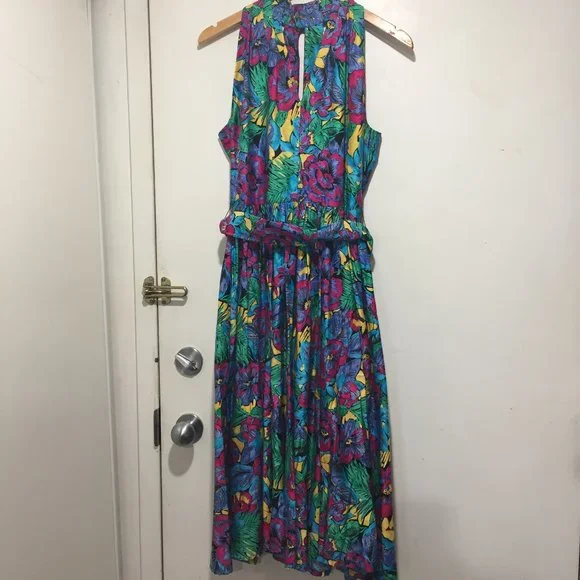 SUTTLES & SEAWINDS MULTICOLOR MIDI DRESSES SIZE M - Picture 6 of 7